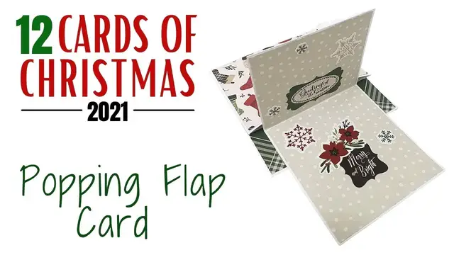 'Video thumbnail for 12 Cards of Christmas 2021 - Popping Flap Card'