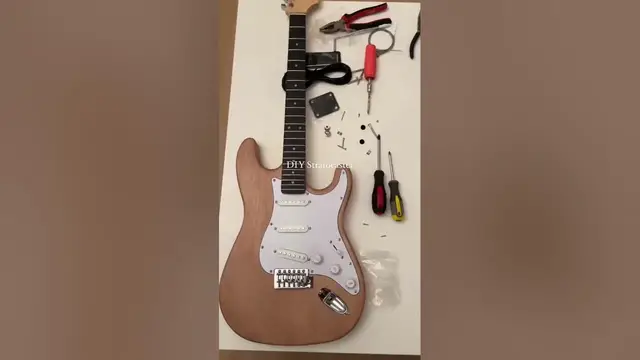Video thumbnail for DIY Stratocaster Guitar Kit (Harley Benton) #guitar