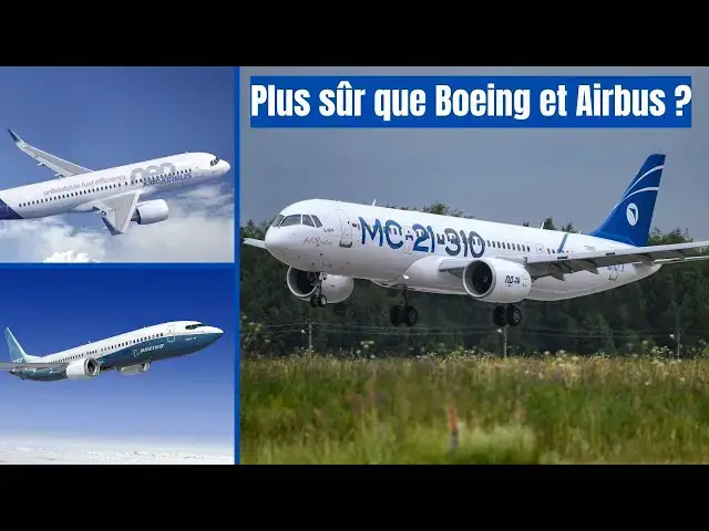 Video thumbnail for Pourquoi le MC-21 pourrait être l’avion le PLUS SÛR du ciel | Boeing 737 | Airbus A320NEO