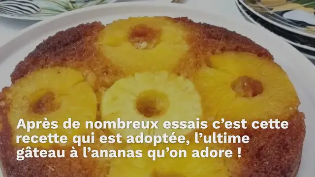Video thumbnail for Gâteau ananas