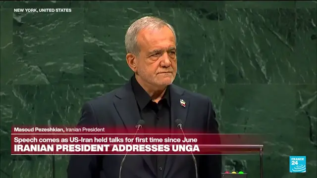 Video thumbnail for REPLAY: Iranian President Pezeshkian adresses UNGA