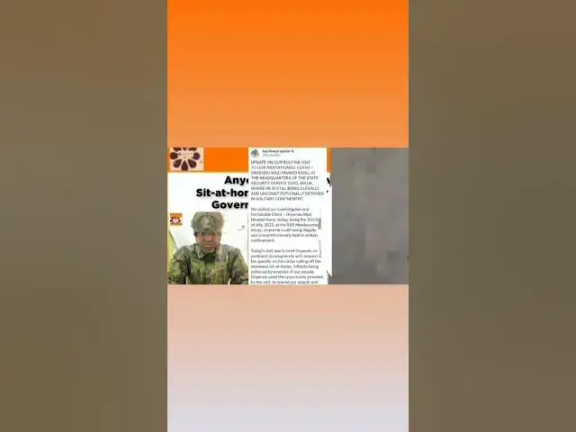 Video thumbnail for Anyone Still Observing Sit-at-home, Working For Nigeria Government - Nnamdi Kanu ~ OsazuwaAkonedo