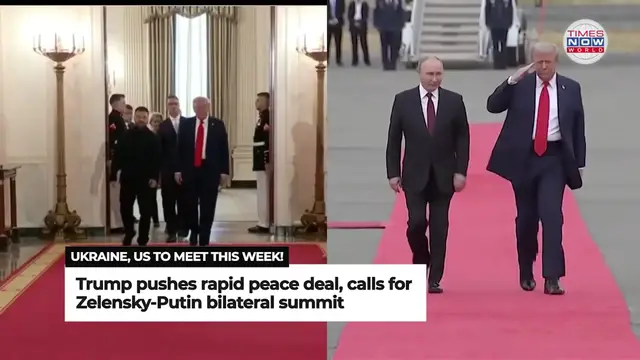 'Video thumbnail for Ukraine, US to meet this week to discuss potential Zelensky-Putin talks| Times Now World'