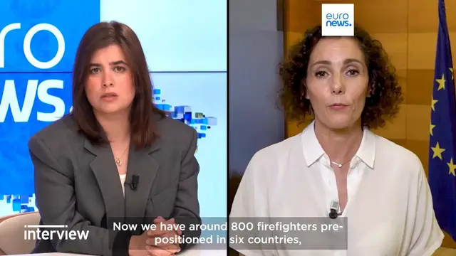 Video thumbnail for 'This is our wake-up call': EU crisis chief slams climate deniers after French fires