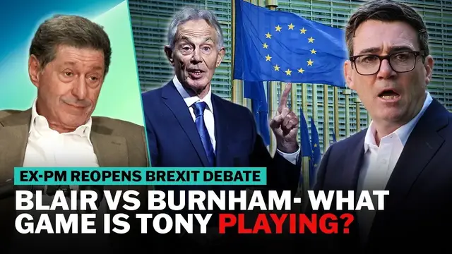Video thumbnail for Is Tony Blair getting in Andy Burnham's way? | The News Agents