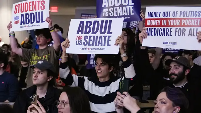 Video thumbnail for Democrats hope anger at Trump enough to get young people to vote