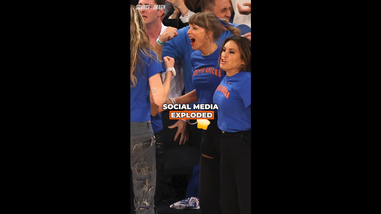 Video thumbnail for Taylor Swift Mocked by NFL Fans After Viral Knicks Finals Celebration