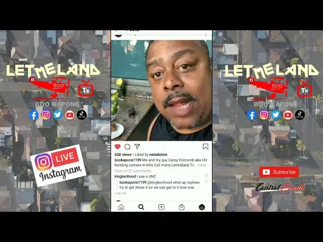 'Video thumbnail for Let me land TV IG Live Boo Kapone Speaking on promoting his new movie the bad boxer'
