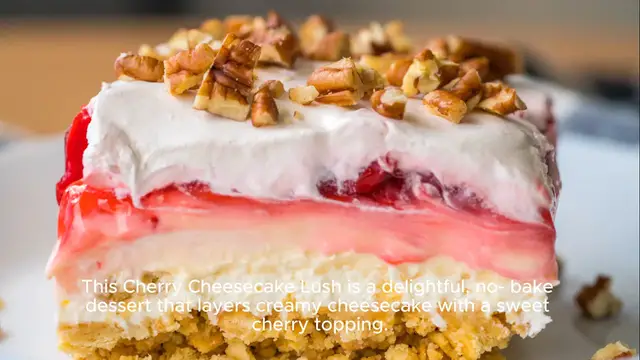 Video thumbnail for Cherry Cheesecake Lush Recipe