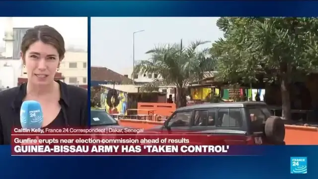 Video thumbnail for Guinea-Bissau army has 'taken control' ahead of election results