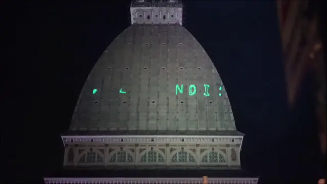 Video thumbnail for Italy: Climate Protest Message Lights Up Italy Landmark Over Heat And Drought Crisis.