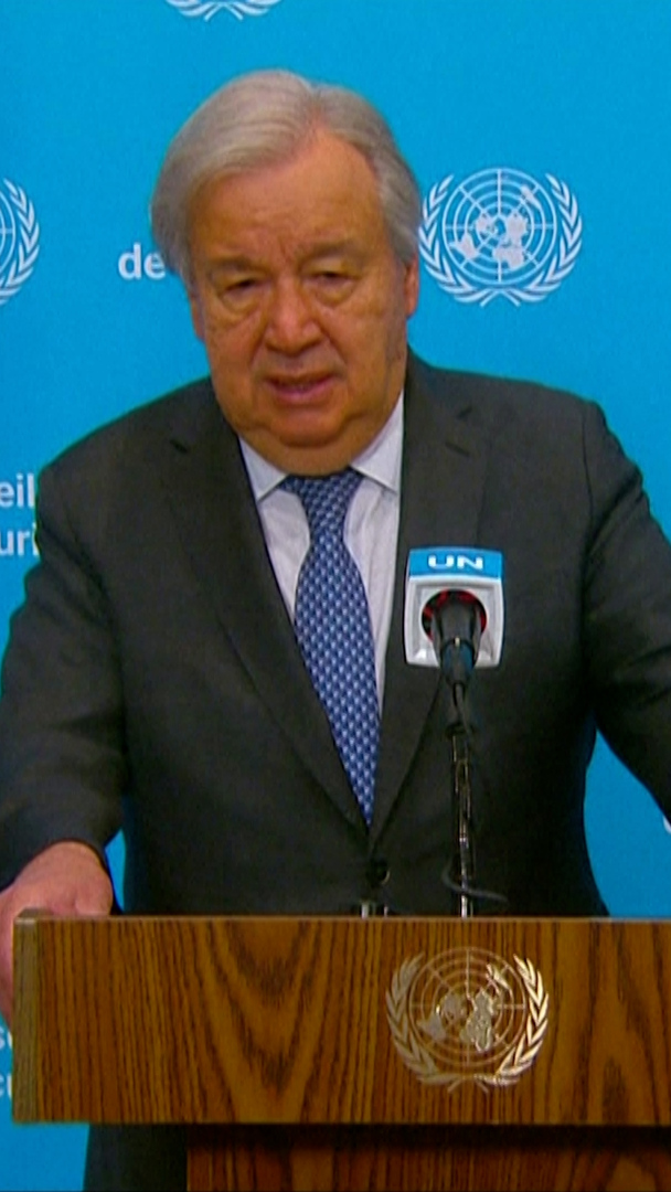 Video thumbnail for UN chief calls for immediate reopening of the Strait of Hormuz