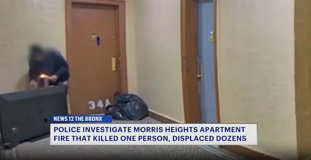 Video thumbnail for Man seen playing with fire hours before deadly Bronx blaze