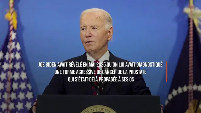 Video thumbnail for L'état de santé de Joe Biden, souffrant d'un cancer, se dégrade.