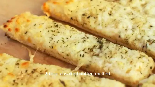 Video thumbnail for Cheesy Garlic Breadsticks Recipe