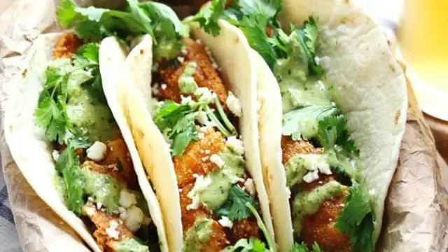 'Video thumbnail for Crispy Fish Tacos with Jalapeño Sauce recipe'