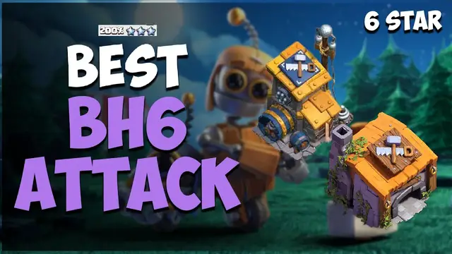 'Video thumbnail for NEW BH6 ATTACK STRATEGY! (6 STAR) BEST BH6 Builder Base 2.0 Attacks CLASH OF CLANS - BH6 Attacks'