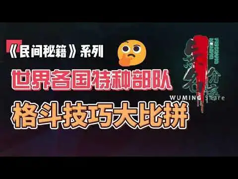Video thumbnail for 《民间秘籍》系列19：世界各国特种部队格斗技巧大比拼