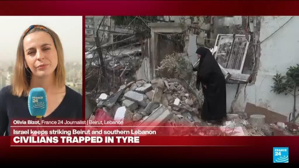 Video thumbnail for Several injured by Israeli strikes on Lebanese city Tyre