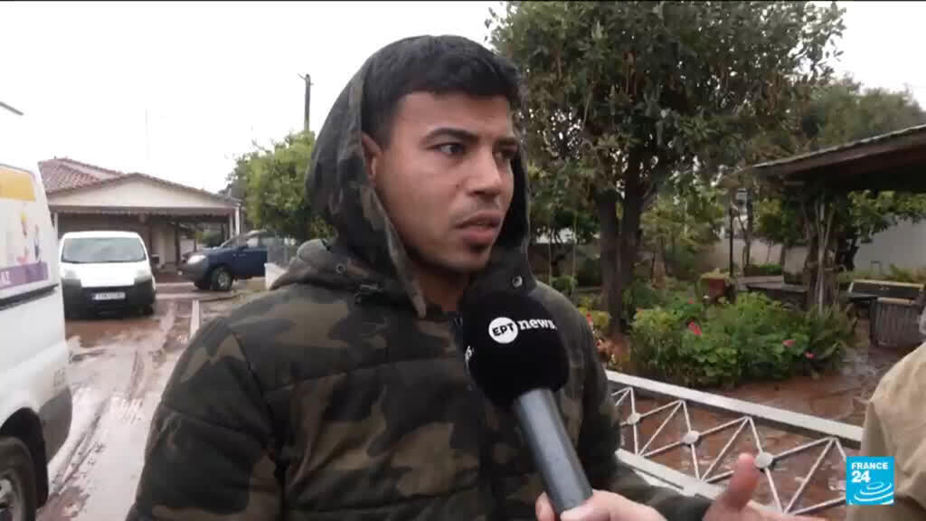 Video thumbnail for Storm batters Greece, killing one, flooding homes and disrupting travel