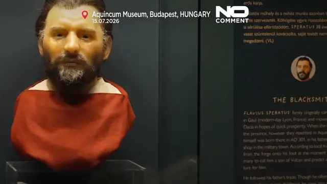 Video thumbnail for Most realistic ancient roman faces revealed at Budapest exhibition