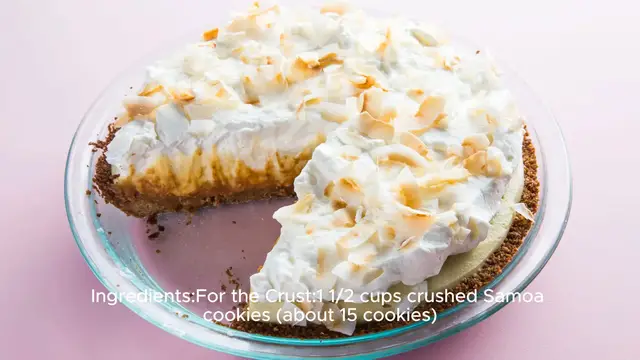 Video thumbnail for Samoa Coconut Cream Pie Recipe