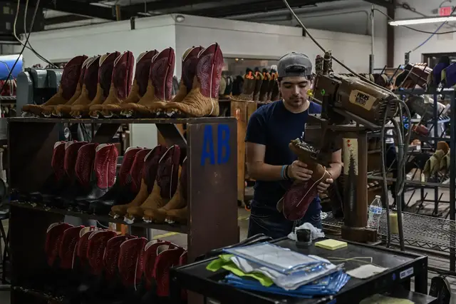 'Video thumbnail for Tariffs hit US cowboy bootmakers: Supply chain from south Africa to see 30% lev'