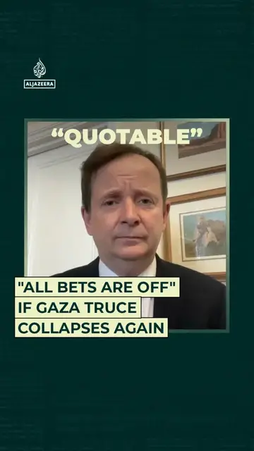 'Video thumbnail for "All bets are off" if Gaza truce collapses again'