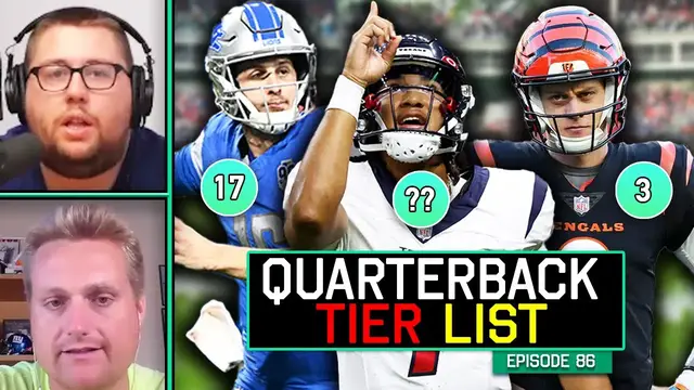 Video thumbnail for We did a QUARTERBACK TIER LIST