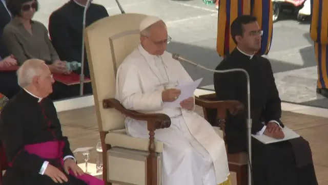 'Video thumbnail for Pope denounces Israel’s forced displacement of Palestinians in Gaza'