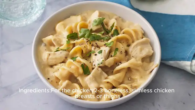 Video thumbnail for Chicken and noodles recipe