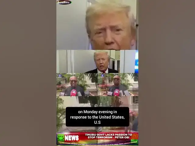 Video thumbnail for Tinubu Govt Lacks Passion To Stop Terrorism   Peter Obi