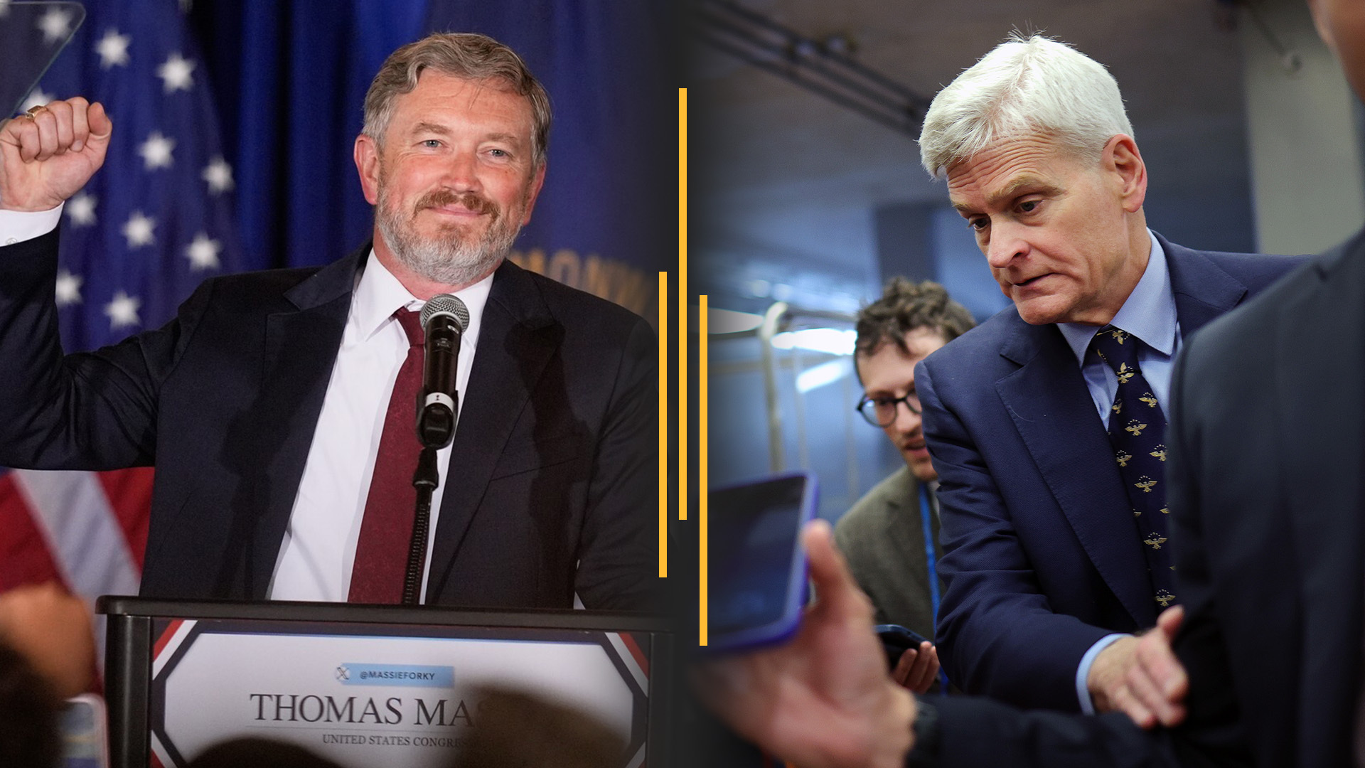 Video thumbnail for Massie loses Kentucky primary; Cassidy flips on Trump in Iran vote