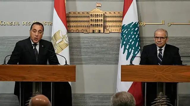 Video thumbnail for Egypt's Prime Minister Madbouly meets Lebanese President Aoun