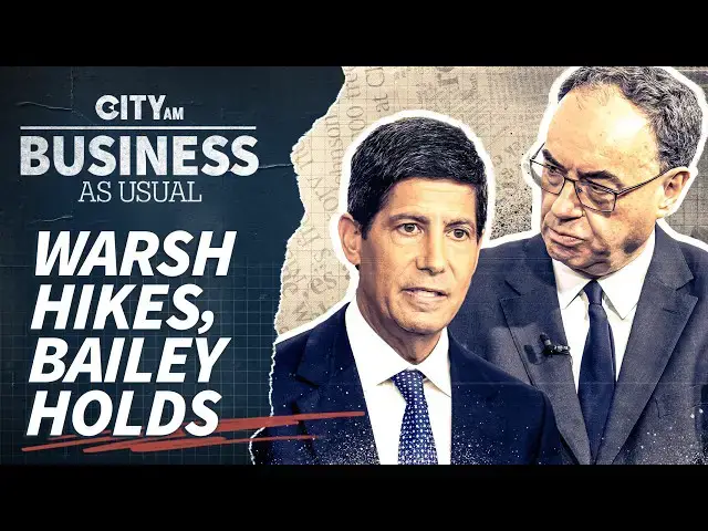 Video thumbnail for Why the Bank of England held interest rates - but the Fed didn't