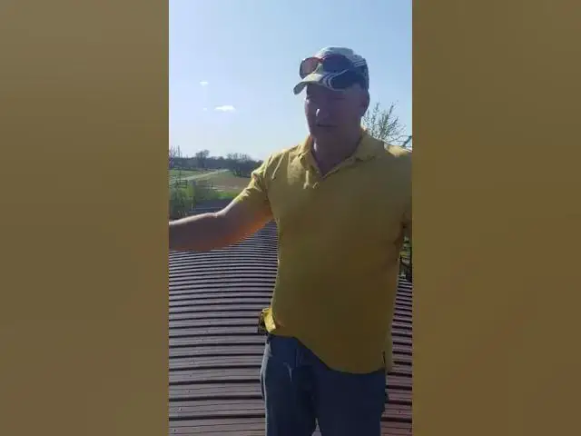 Video thumbnail for Quick Run Through Curved Metal Roof #shorts
