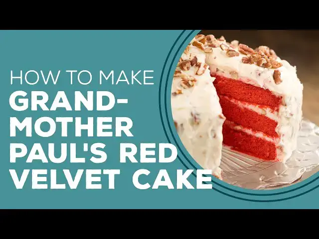 Video thumbnail for Blast from the Past: Grandmother Paul's Red Velvet Cake Recipe | Southern Dessert Ideas