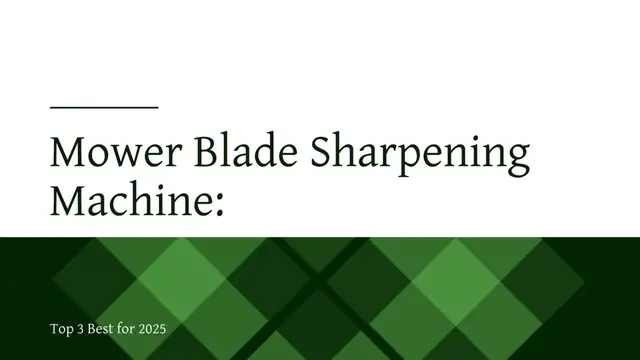 'Video thumbnail for Mower Blade Sharpening Machine'