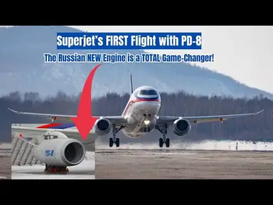 'Video thumbnail for Russia Defies Sanctions—Superjet SSJ-100 with PD-8 Flies'