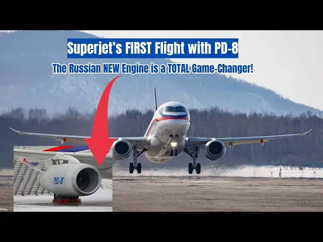 'Video thumbnail for Russia Defies Sanctions—Superjet SSJ-100 with PD-8 Flies'