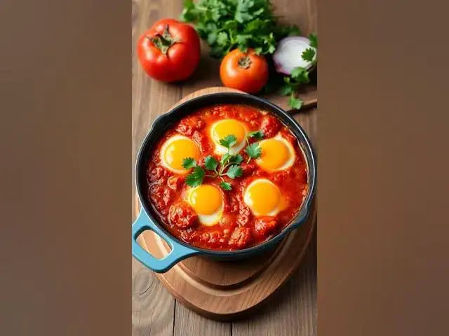 'Video thumbnail for Light dinner with eggs: Quick & easy Mediterranean shakshuka!'