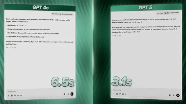 'Video thumbnail for I Tested GPT-5 vs GPT-4: Performance & First Impressions'