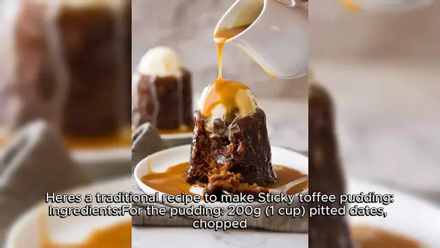 Video thumbnail for Sticky toffee pudding Recipe