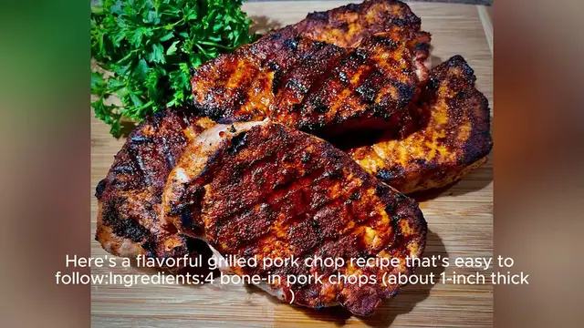 Video thumbnail for grilled pork chop recipe