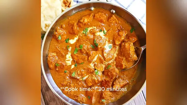 Video thumbnail for easy butter chicken recipe