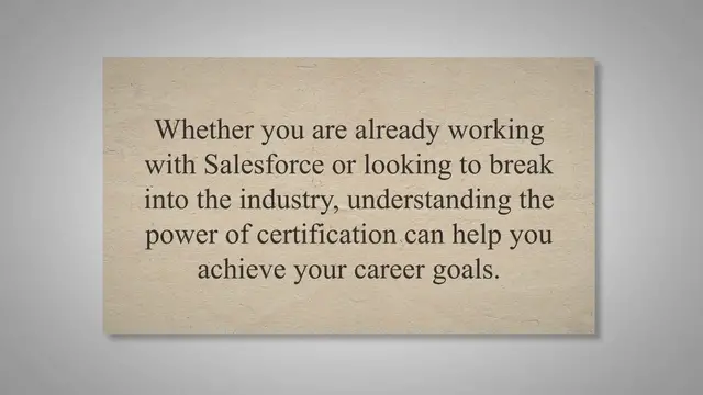 'Video thumbnail for The Future is Certified: The Power of Salesforce Certification in 2023'