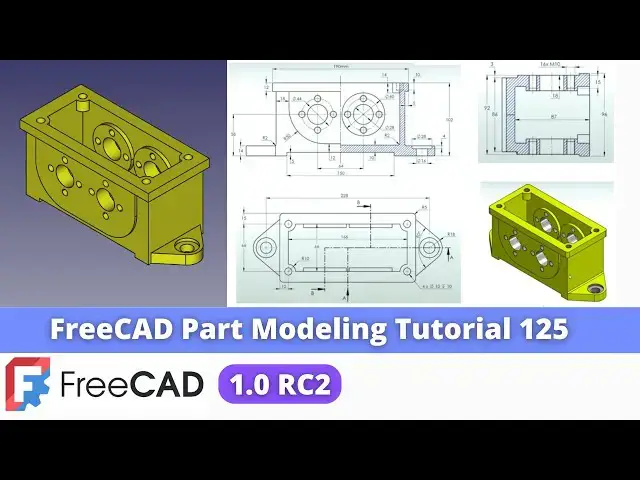 'Video thumbnail for FreeCAD Part Modeling Tutorial 125 | FreeCAD Tutorial | Mechnexus |'