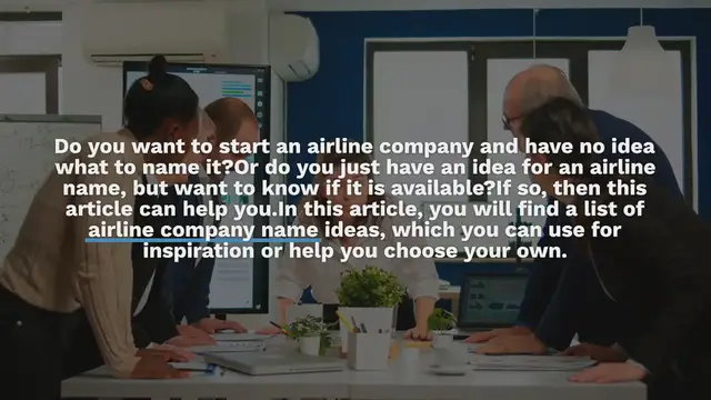 Video thumbnail for 400+ Cool Airline Company Name Ideas to Choose From