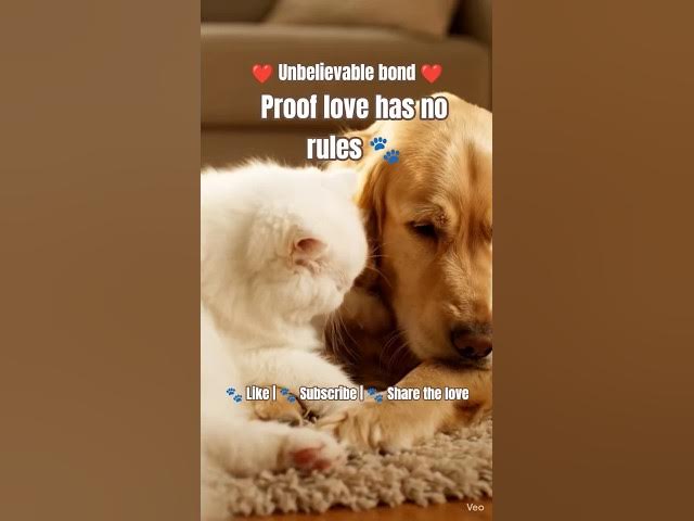 Video thumbnail for This Dog & Cat Friendship Will Melt Your Heart ❤️🐶🐱#shorts