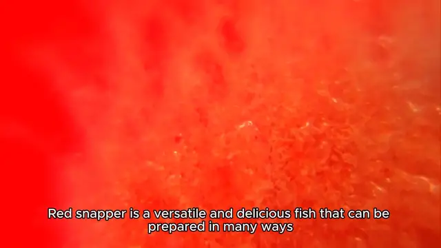 Video thumbnail for Red snapper recipe